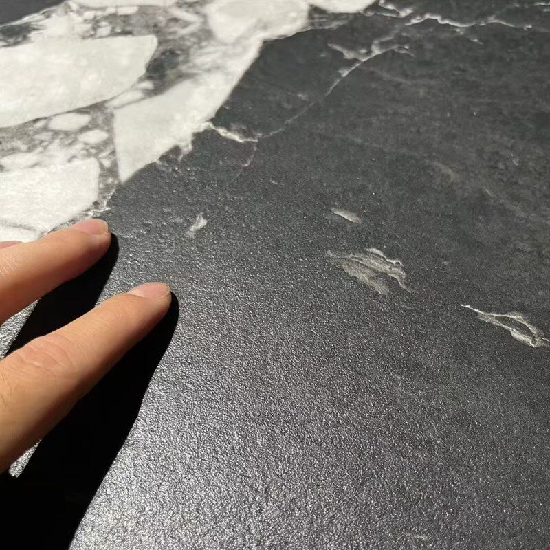 模具干粒面通体哑光防滑黑色大v理石瓷砖600X1200卫生间防滑地砖