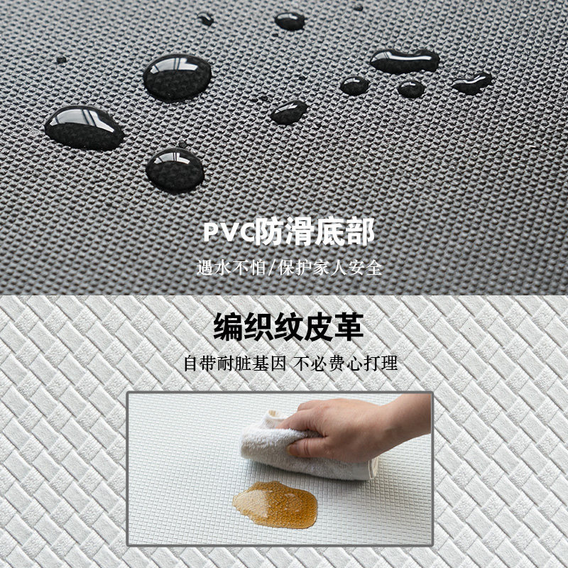 日式厨房地垫防水防油家r用防滑长条和风地垫PVC厨房门口脚垫地毯