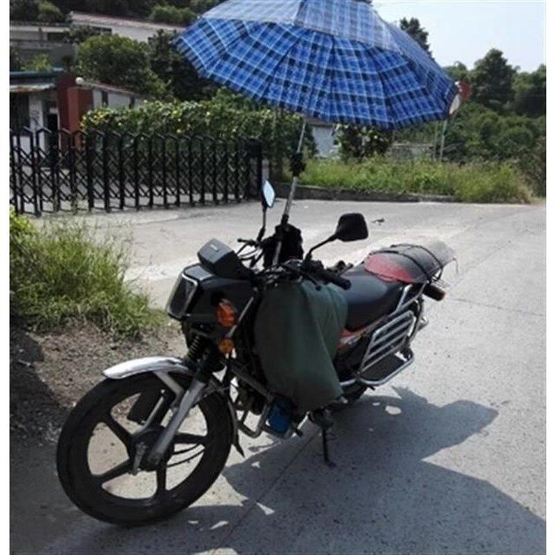 多功能自行车撑伞架加厚不锈钢伞杆架电动车遮阳伞支架Z可折叠装
