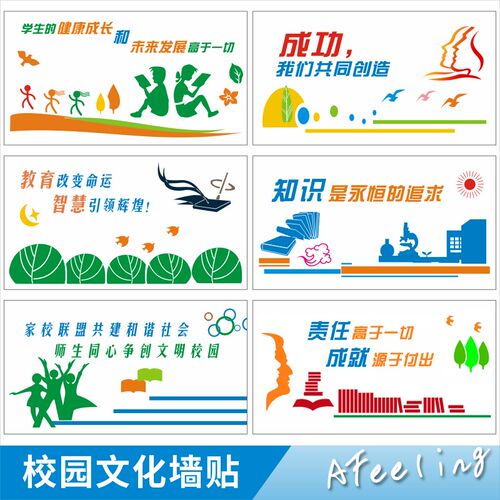 学校班级文化墙贴画m幼儿园贴纸教室黑板布置教师办公室装饰Y122