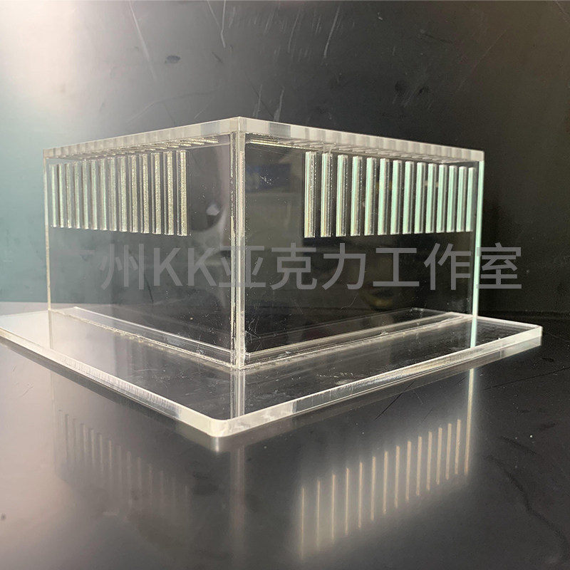 鱼缸直角带延伸挡沙板亚克力定制沙挡板底砂溢流区三W重溢流管过