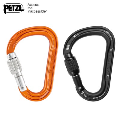 攀索PETZL Attache M38攀岩攀型轻量梨型主锁登山中型黑色H锁现货