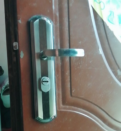 门把手拉手防盗门通用型手柄老式门锁配加厚面板件实心手柄