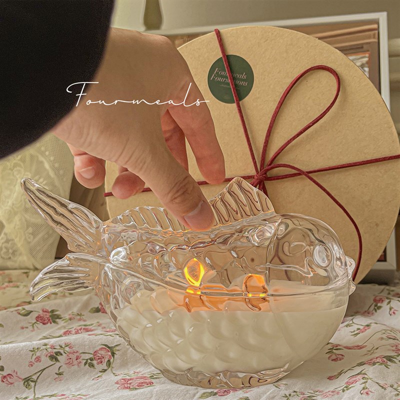 《锦鲤附体》七夕情人节送礼桂花味香薰蜡烛礼盒小众生日礼物女生