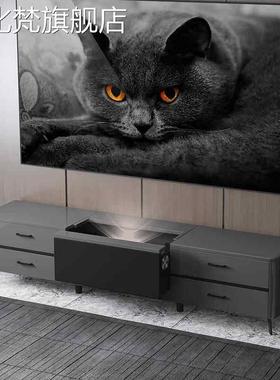 麦比梵丹莱梅克前后伸缩激光电视机 柜 影院极简智能电动托盘投影仪 柜 子摆件饰品床笠拉车