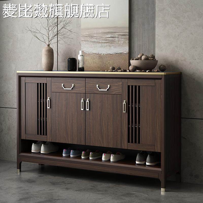 麦比梵鞋柜家用门口实木框入户新中式玄关大容量收纳储物现代简约门厅