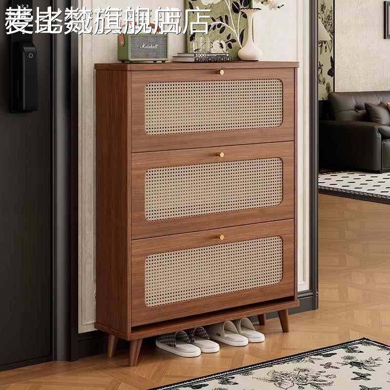 麦比梵新中式超薄翻斗鞋 柜 家用门口入户鞋 架 室内新款2024