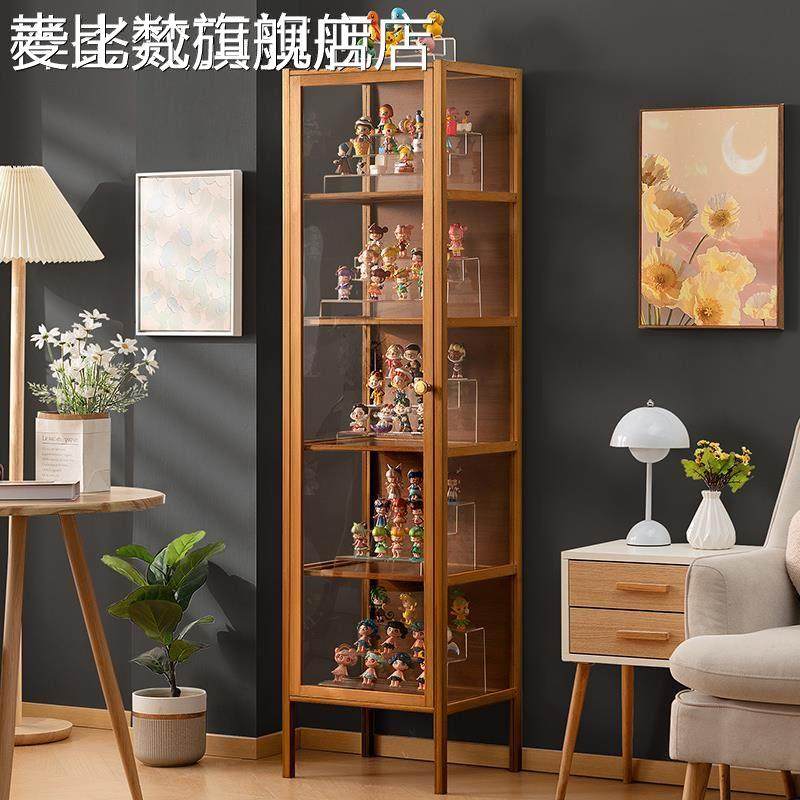 麦比梵模型柜乐高压克力展示柜盲盒收纳层架子防尘玻璃玩具模型展示柜酒柜摆件垫垫床笠拉车