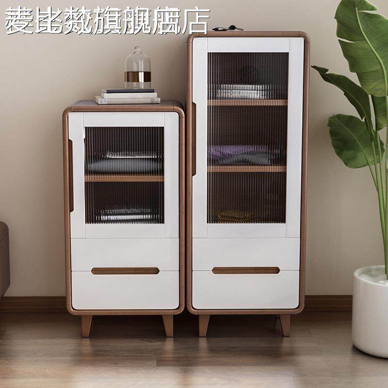 麦比梵电视边柜立柜2025新款小书柜现代简约家用客厅收纳储物一体