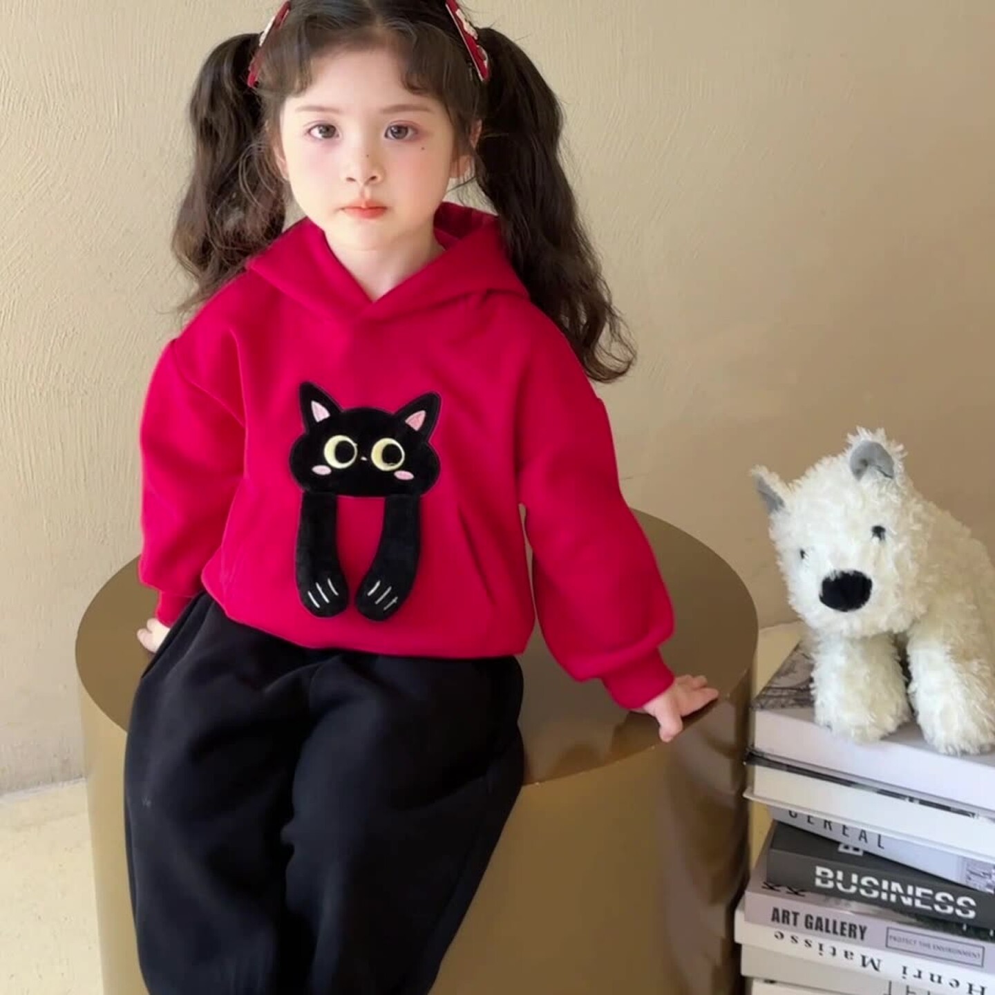 女童套装秋装儿童宝宝衣服2025新款女孩运动洋气好看卫衣春秋小童