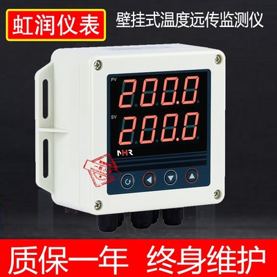 虹润仪表RS485通讯XTRM壁挂式水泥厂PT100温度远传检测仪NHR-XTRT