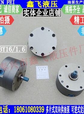 SNBY16/1.6AT多片式双向供油润滑油泵 博能减速机摆线泵 轴端油泵