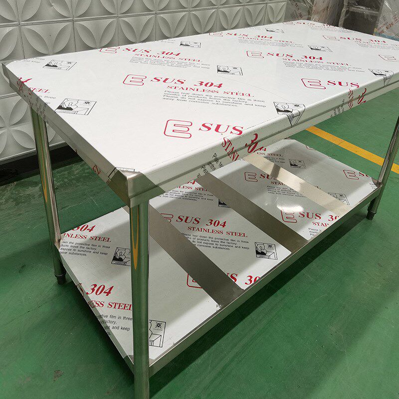 商用案板长方形不锈钢推拉门工作a台单通双通操作台饭店厨房储物