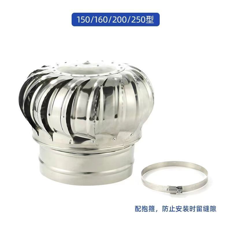 无动力风帽厕所除臭排风口w风罩自动排风球自转厂房养殖场散热器