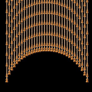 A10L桃木葫芦门帘珠帘水晶隔断客厅帘子屏风玄关过W道卧室卫生间