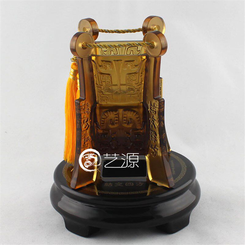 琉璃摆件工艺品 商务 四方纳财 办公桌饰品客户S开业开张礼品礼物