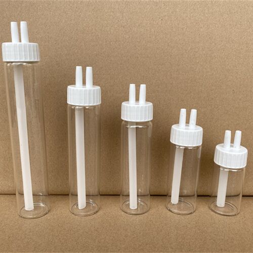 10 20 30 40 50 60ml 玻璃 气体洗瓶 缓冲瓶  插管式 洗气瓶 微量