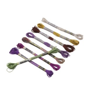 甄选8色金属线十字绣花线8米每装Metallic Embroidery Floss 8 Co