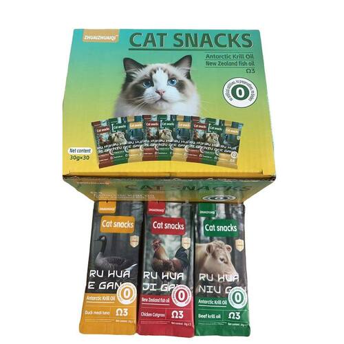 ZHUAIZHUAIQI出口营养包猫主食猫饭磷虾油