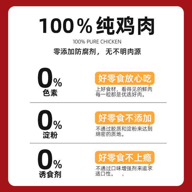 俏客萌纯鲜肉鸡肉粒冻干鸡胸肉宠物零食高蛋白营养好吸收鸡肉冻干