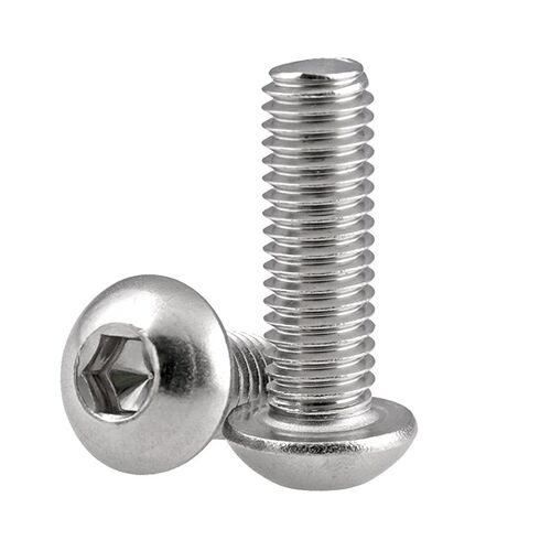 M5*8-60mm316不锈钢圆头内六角螺丝 半圆头/盘头内六角螺钉/螺栓