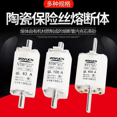 陶瓷保险丝熔断器RT36 RT16 NT00低压32A40A50A63A100A125A160A