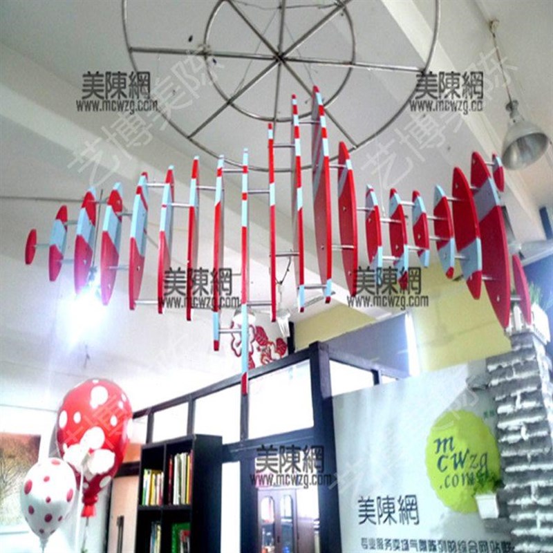 夏季美陈商场中庭吊饰鱼造型道具中空布置装扮天井挂饰装扮美陈