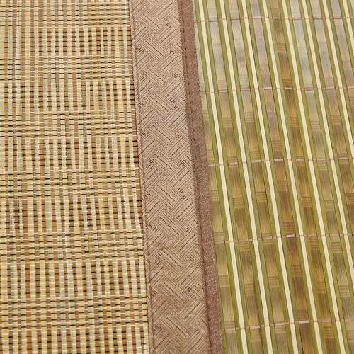 现货凉席竹席单人0.9米学生宿舍双人床双面水磨可折叠夏天凉碳化