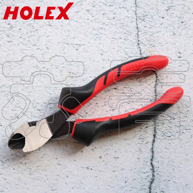 德国霍夫曼HOLEX重型斜口钳  抛光  带手柄护套 160mm180mm200mm