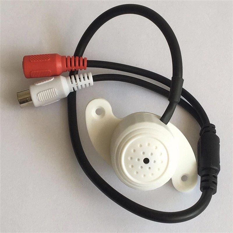 监控录像机专用拾音器线型高保真识音器声音采集 集音器麦克风