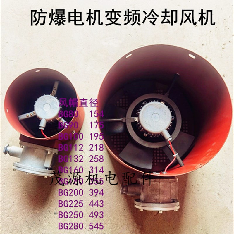 防爆变频风机 电机冷却通风机BG-90 100 112 132160180变频风机