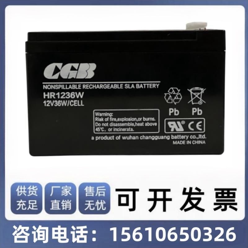 CGB长光蓄电池 HR1236W 12V36W/CELL 恒电HENDIAN不间断UPS电源