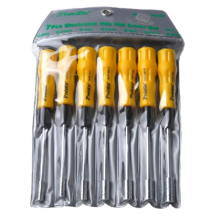 台湾宝工1PK-9402 套筒 黄黑软柄套筒起子7支组(3~6mm)