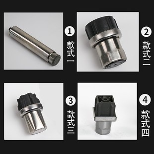 不锈钢厨柜脚可调节子弹金属加厚桌腿支脚重型厨具配件方管圆管插