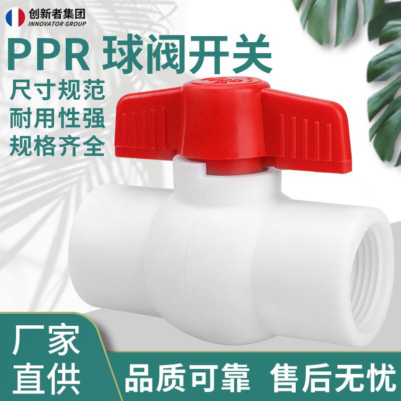 塑料水管阀门 PPR内丝全塑球阀 PPR内牙阀门水阀开关 4分6分接头