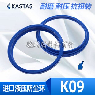 KASTAS油缸油封K09 A1双台阶防尘密封圈GHP30