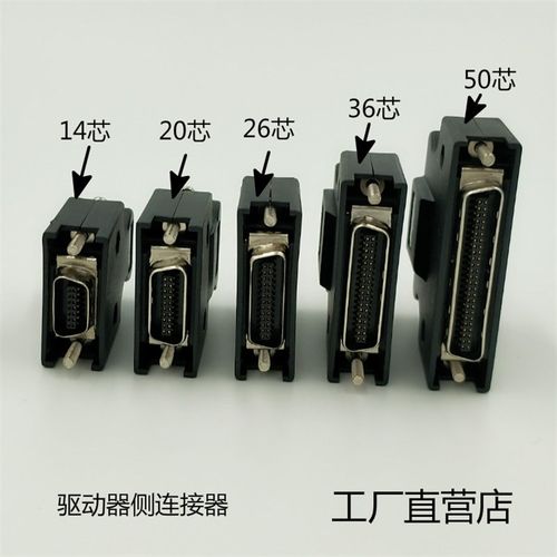 SCSI 14p 20p 26p 36p 50PIN SM 全金插头伺服驱动连接器现货新品