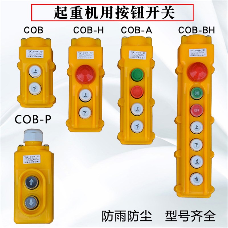 爆款包邮 COB防雨型起重机用按钮开关电动葫芦手柄总汇型号齐全