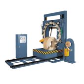 钢带缠绕立式 机往复式 环体缠绕包 缠膜打包机铁丝钢卷包装 甄选环式