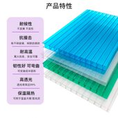 甄选pc阳光板耐力板透明蜂窝中空阳光房遮阳隔热板采光聚碳酸酯婚