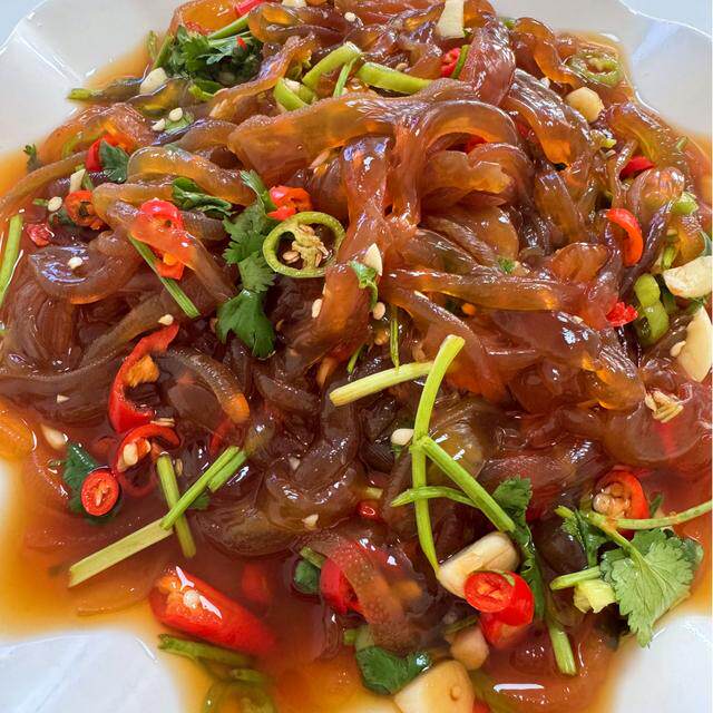 【船小宇】即食海蜇丝 凉拌海蜇 沙蜇丝 酸辣海蛰丝1000g/