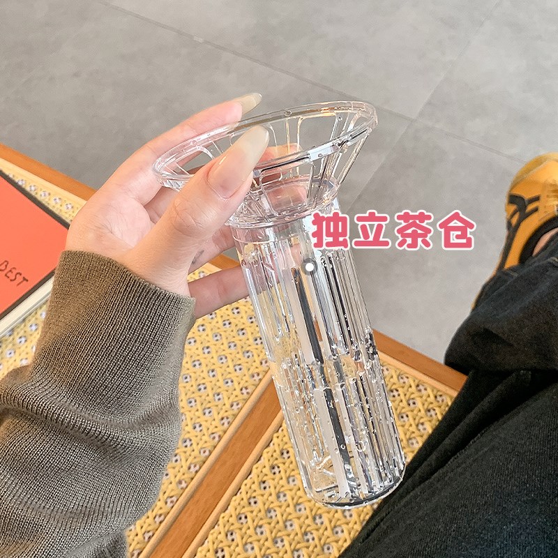 简约水杯大容量夏天便携水壶耐高温带刻度男女运动吨桶吨大号杯子