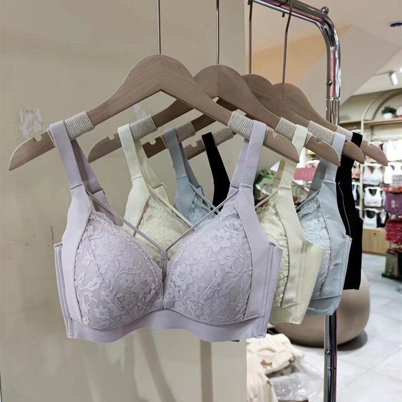 柔软透气茶纤维抗菌哺乳内衣薄款孕期防下垂喂奶P文胸十月独宠224