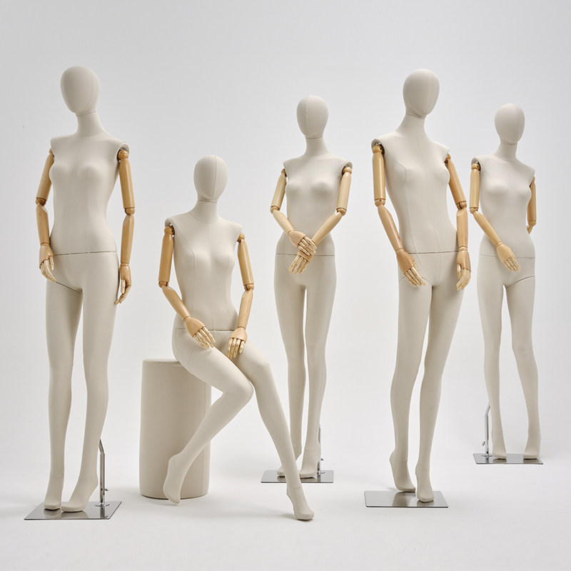 服装店模特c道具女高档橱窗模特展示架韩版假人台人偶包布全身女