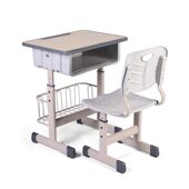 甄选学校课桌椅儿童学习桌辅导班校用加厚ABS塑料中小学生可升降