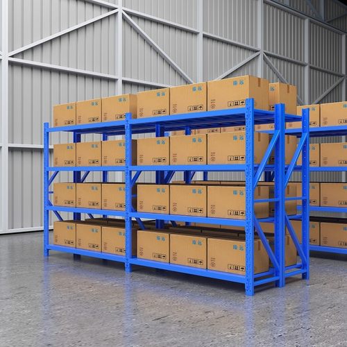 臻远 仓储货架中型货架超市展示架家用白色置物架库房铁架子