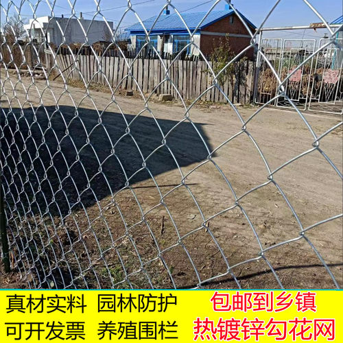 热浸镀锌钢丝网勾花网防锈铁丝网养鸡网牛羊养殖围栏网家禽养殖栅