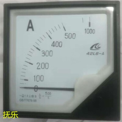 带过载指针交流电流表42L6-500/5A 100A 150A 200A 250A过载1000