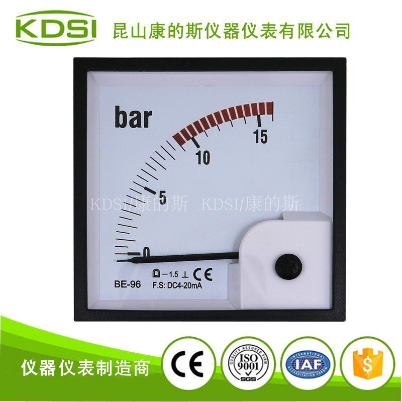 厂家供应BE-96 DC4-20mA 16bar船用电压力表,信号输入压力表