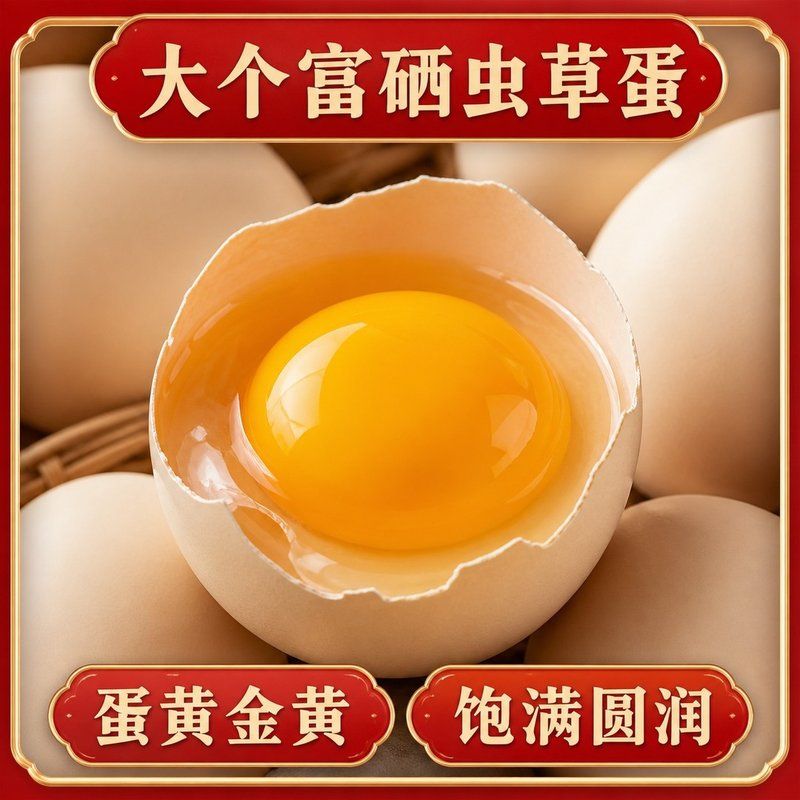 【京东上门】50枚生态农家散养现捡富硒谷物蛋50g大蛋新鲜粗粮放